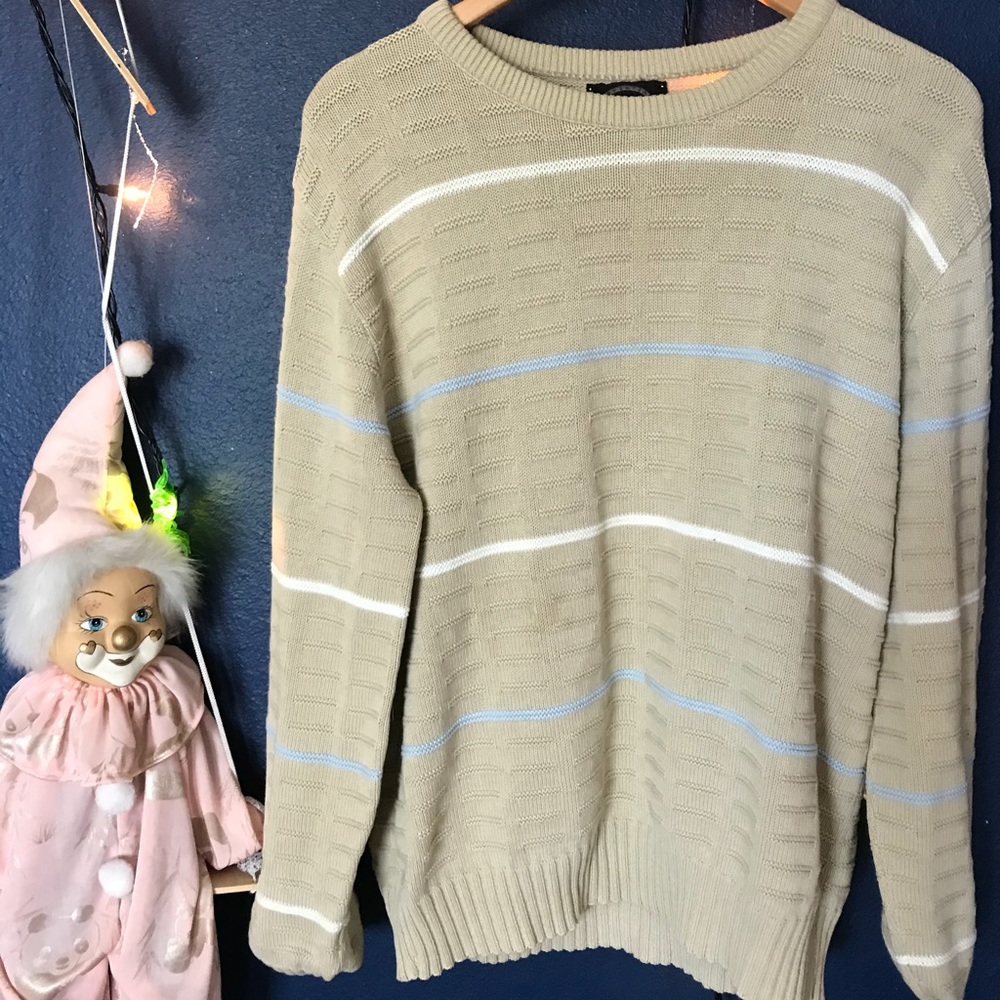 Striped knitted sweater